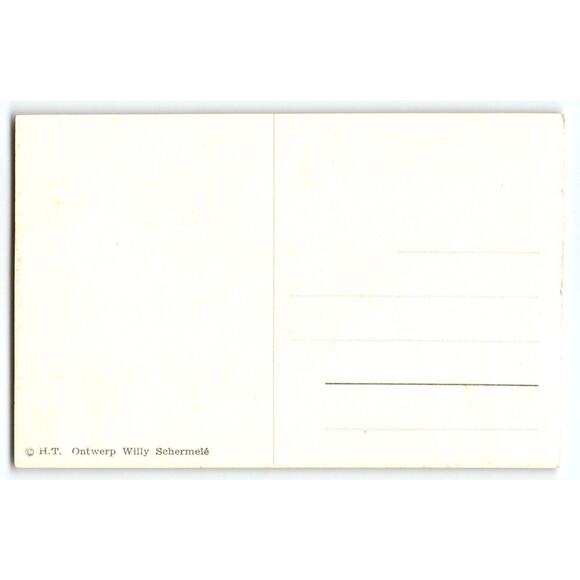 Fantasy Postcard Fairy Boy Dressed Bug Insect Snow Willy Schermele Dutch Artist - Picture 2 of 2